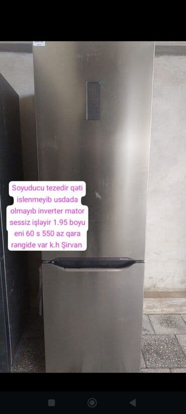 iphone 16 pro max dubay qiymeti: 2 qapılı Candy Soyuducu Satılır, rəng - Boz — 1