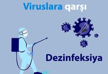 Dezinfeksiya, dezinseksiya | Tarakanlar, Viruslar, mikroblar, Taxtabiti | Həyətlər, Girişlər, Nəqliyyat
