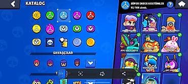 baş geyimi: Brawl Stars hesabında geniş kostyum kataloqu Tərkib: - Hiperşarj — 5