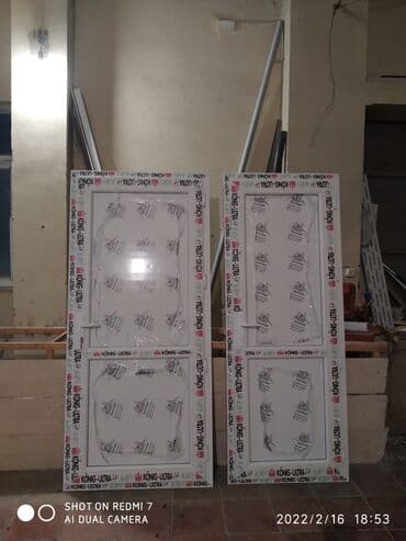 pərçim: Plastik qapı və pəncərələrin sifarişi qəbul olunur Ağ rəngdə 90 AZN — 1