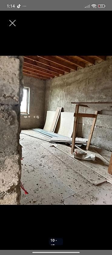 binə qesebesinde evler: İki mərtəbəli yarımçıq tikili – daş divarlı fərdi ev. - Konstruksiya — 10