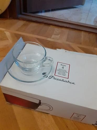 Qab-qacaq və mətbəx ləvazimatları: Çay dəsti, Şüşə, 6 nəfərlik — 1