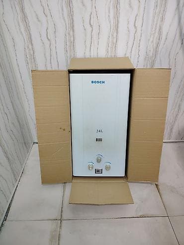 su qızdırıcıları qazla: Məhsul: Bosch qazla işləyən su qızdırıcısı (gejzer) Tutumu: 24 — 3