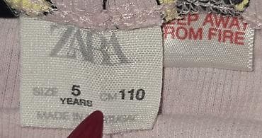 uşaq araba: Uşaq geyim dəsti – ZARA, 5 yaş (110 sm) - 2 parça: qısaqol köynək və — 4