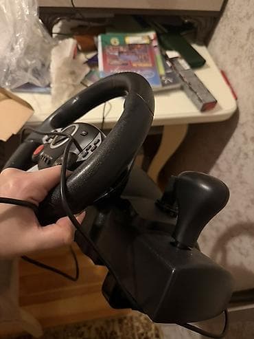 sur mikrofon: QEOME oyun sükan dəsti - Vibrasiya funksiyalı sükan: real sürüş hissi — 3