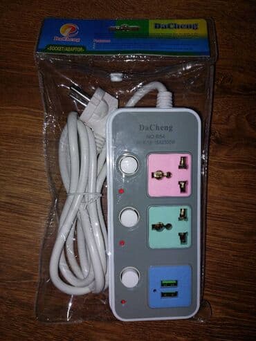 Generatorlar: Universal "udlinitel" uzadıcı, hər cür vilka gedir + 2 USB 5V giriş — 1