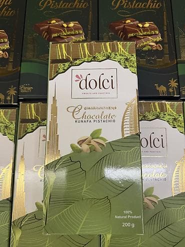 kombi: Məhsul: Şokolad çeşidləri 1) Dubai Kunafa Pistachio – şokoladlı — 1