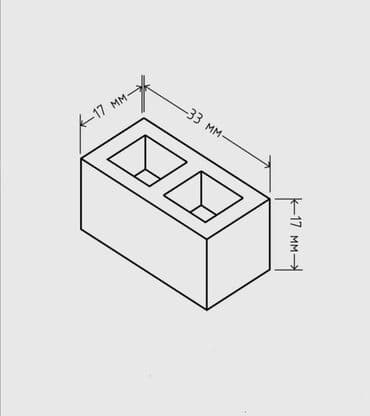 inzibati xəritə: Mini hörgü bloku – stolüstü dekor və model konstruksiya üçün. -Qiymət — 3