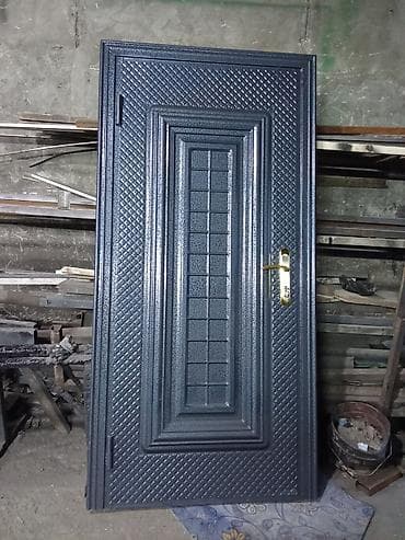 lis demir: Metall qapılar – dekorativ naxışlı, üst şüşə pəncərəli modellər — 6