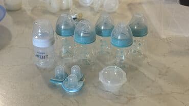 versace servis: Uşaq qidalandırma dəsti - Baboo markalı 5 ədəd şüşə süd/qida — 1