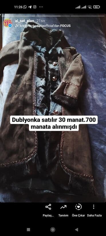 3 duymə koynək: Dublyonka satılır az geyilib 700 manata alınıb 30 manata satilir — 1