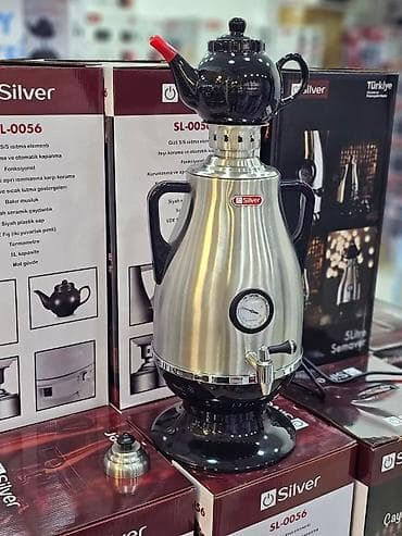 Elektrikli samovar silver model: sl-0056 elektri̇k semaver 5l lalafo.az -da Elektrikli samovar silver model: sl-0056 elektri̇k semaver 5l