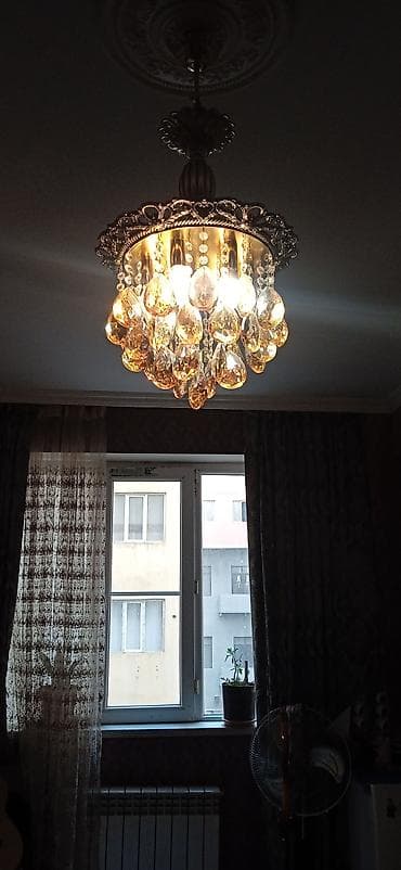 Ev saatları: Çılçıraq, 7 lampa, Xrustal — 1