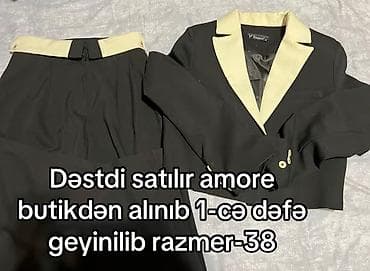taxta xoncalar: Qadın geyim dəsti – 4 məhsul 1) Qara kokteyl/axşam geyimi - Rəng — 7