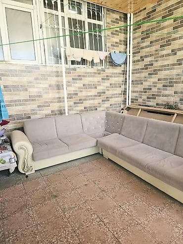 puflar: Künc divan dəsti - L formalı, 2 hissədən ibarət künc divan - Yumşaq — 2