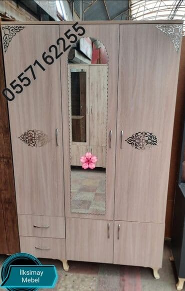kupe şkaf: Yeni, Kupe, 3 qapılı Düz dolab, Dolab-asılqan, Azərbaycan — 22