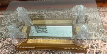 künc divan modelleri 2021: Dördbucaq masa, Açılmayan, Şüşə — 3