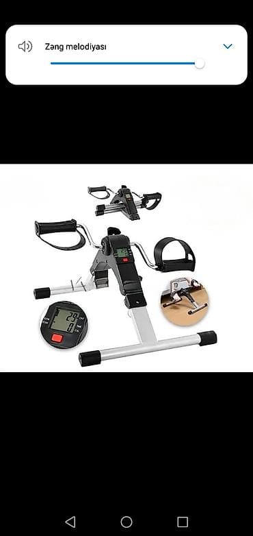 Mini pedal velotrenajor – qol və ayaqlar üçün. - Kompakt masaüstü və