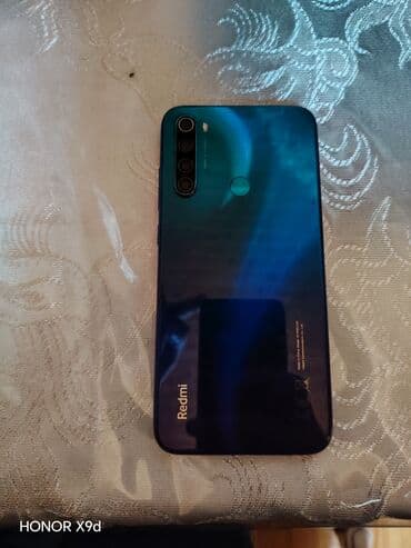 Redmi Note 8, 64 GB, rəng - Göy, Barmaq izi