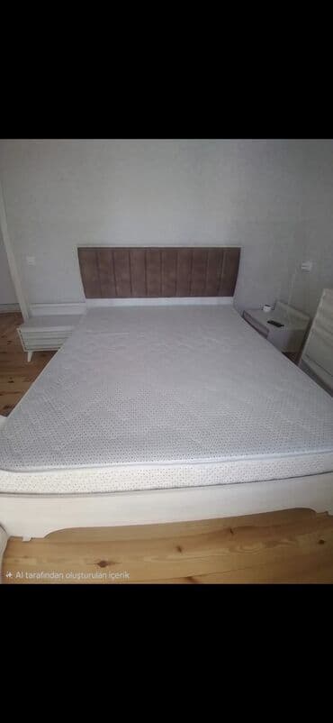 Yeni, İkinəfərlik çarpayı, Bazasız, Matras ilə, Siyirməsiz