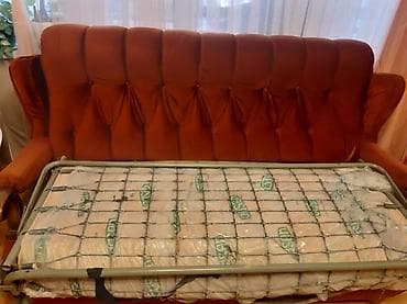 i̇şlenmiş divan kreslo: Yumşaq dəst. Divan tam açılır,çarpayı olur. Təmiz taxtadı — 3