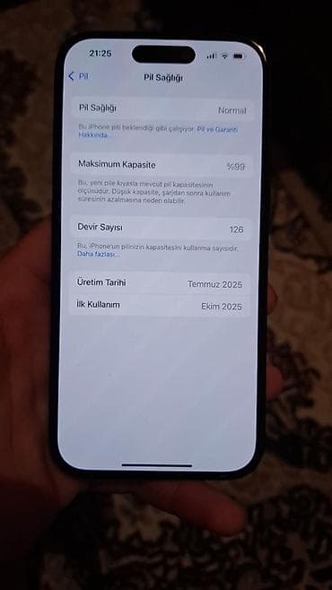 iphone 16 e ikinci el: IPhone 15, 128 GB, Qara, Barmaq izi — 2