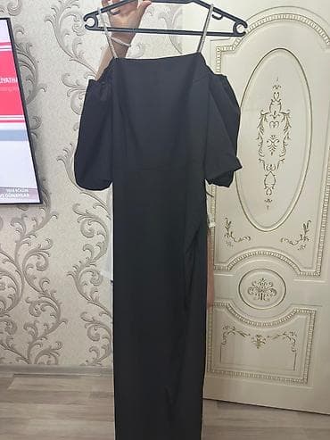 Donlar: Qara rəngli ziyafət/axşam geyimi - Model: Uzun maksi don - Dizayn — 1