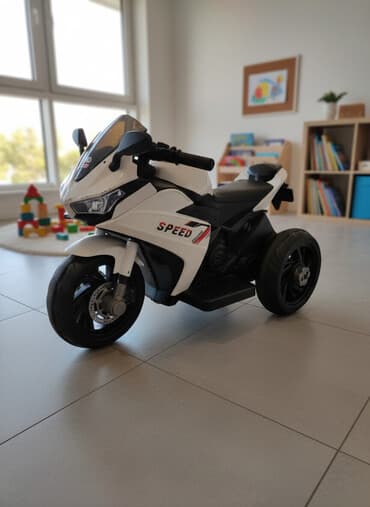 Uşaq üçün elektrikli motosiklet - Model: SPEED (üç təkərli, stabil