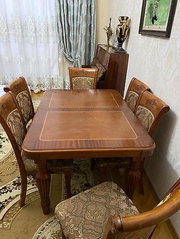 xirdalan riyad mebel: Qonaq otağı üçün, İşlənmiş, Açılan, 6 stul — 2