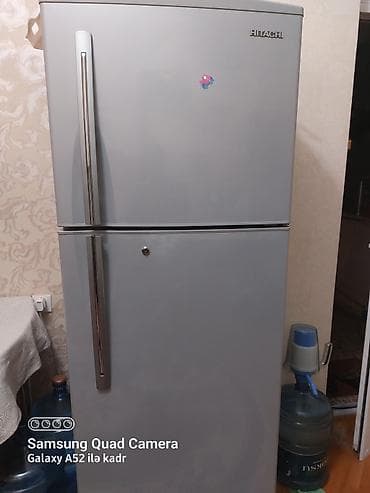 Soyuducular: Hitachi ikiqapılı soyuducu - Rəng: boz/metalik - Üst kamera – — 1