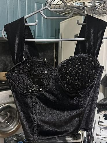 ted baker: Ölçü. s/m Qadınlar üçün qara büstqalter-top (korset stilində) - — 2