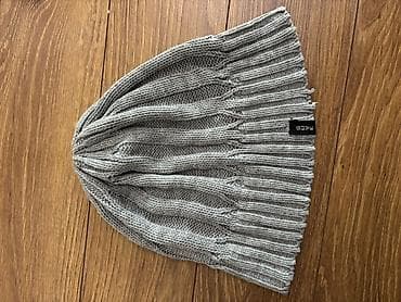 milli papaqlar: Toxunma, trikotaj papaq, Yeni, rəng - Boz, One size — 2