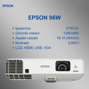 видео магнитафон: İşlənmiş Proyektor Epson, Ödənişli çatdırılma — 1