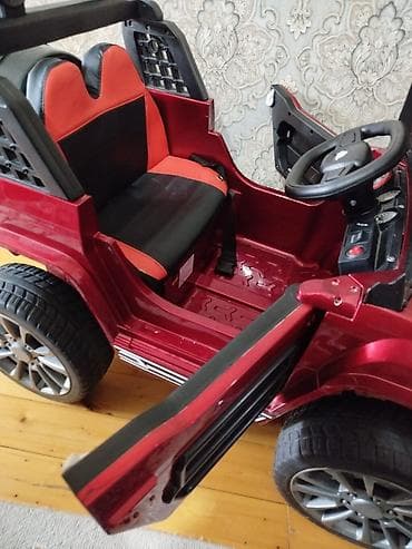 lego ikinci el: Uşaq üçün elektrikli ride-on avtomobil – qırmızı rəngdə SUV tipli — 3