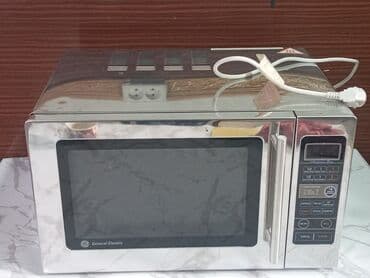 Mikrodalğalı soba Ayrıca dayanan, Qril ilə, rəng - Gümüşü