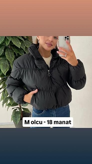 Qadınlar üçün qısa qara puffer gödəkçə - Ölçü: M - Qiymət: 18 manat lalafo.az -da Qadınlar üçün qısa qara puffer gödəkçə - Ölçü: M - Qiymət: 18 manat