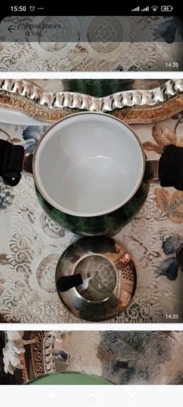 assa cayı qiyməti: Məhsul: Elektrik samovar 55 manat Təsvir: - Material: xrom/nikel — 14