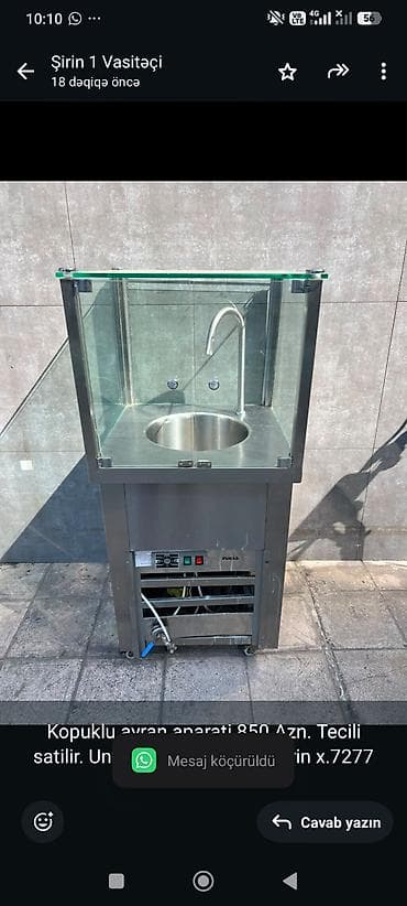kent sodası: Kopuklu ayran aparati 850 Azn. Tecili satilir. Unvan Sherq bazari — 1