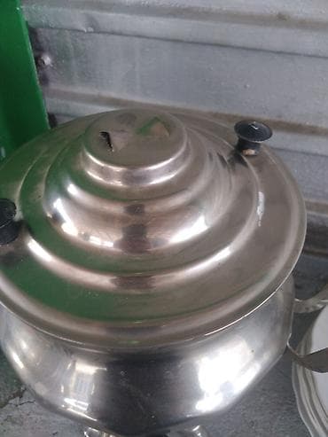 çay servizi: Metall samovar - Material: cilalanmış metal (paslanmayan polad və ya — 3