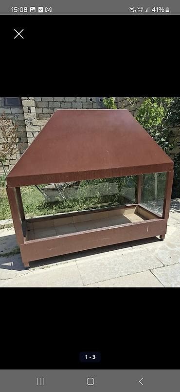 ev divar dekorlari: Metall konstruksiyalı şüşəbənd-mangal/qril stendi - Material: qalın — 3