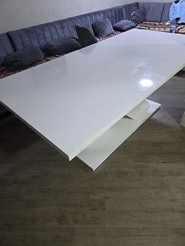 Гостиный стол, Б/у, Нераскладной, MDF, Прямоугольный стол — 5