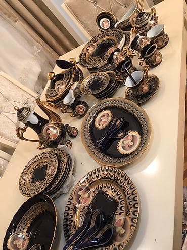 serviz dəstləri: Nahar dəsti, rəng - Qara — 1