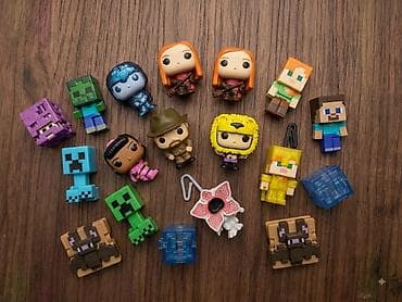 Oyuncaq fiqurlar: Funko Pop və Minecraft temalı mini fiqur dəsti - Müxtəlif pop-kultura — 1