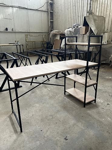 kitab stol: Künc masa, Polkalı, Siyirməsiz, Türkiyə, Metal, Kredit yoxdur — 3