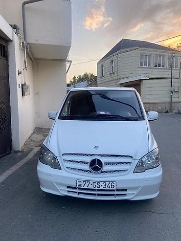 Mercedes-Benz Vito mikroavtobus - Kuzov: ağ rəng, uzun baza, sürgülü — 2