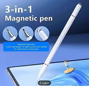 tablet ekranı: 3-in-1 maqnitli stylus qələm - Universal uyğunluq: planşet, smartfon — 4
