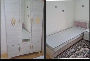 genç odası: Qız üçün, İşlənmiş, Təknəfərlik çarpayı, Dolab — 1