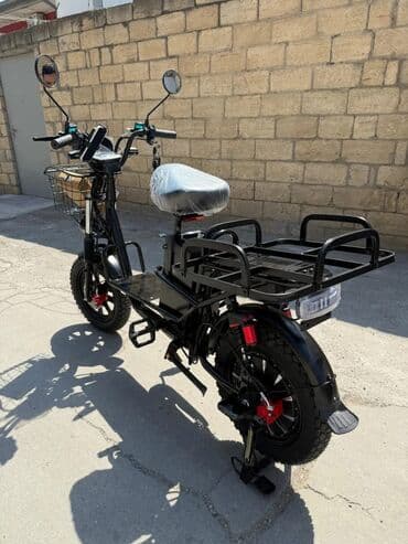 muhərrikli velosiped: Elektrik yük daşıyan velosiped/skuter - Güclü elektrik mühərriki və — 2