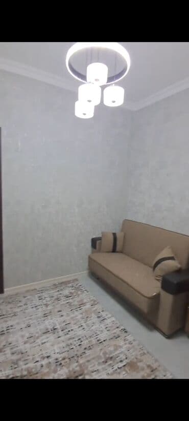 Kirayə üçün tam təchizatlı 1 otaqlı mənzil. - Daxili plan: işıqlı