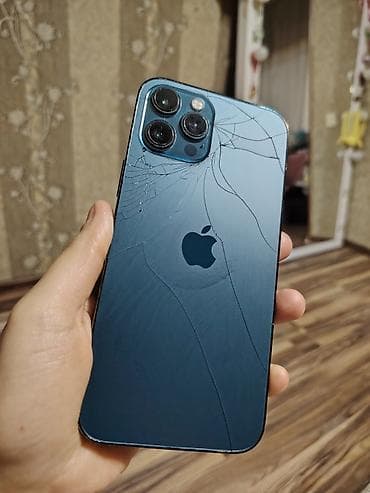 iphona 6 plus: IPhone 12 Pro Max, 256 GB, Mavi, Qırıq — 1